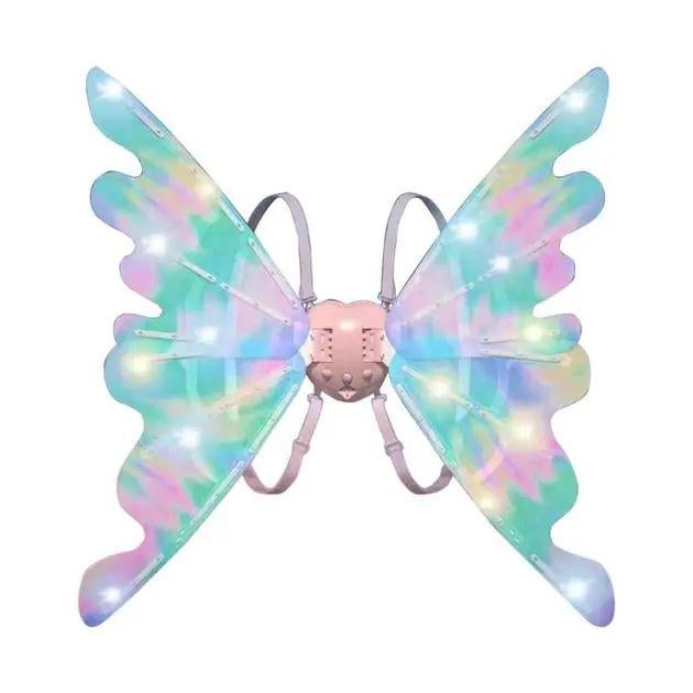 Крылья светодиодные феи-бабочки для девочки Wings of Fairy 848 с подсветкой от 4 батареек AA 65x64x16 см (opt-104839)