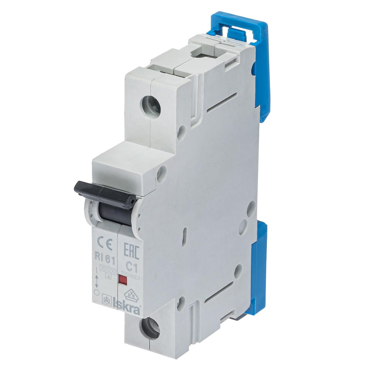 Модульный выключатель ISKRA RI61C1A автоматический (786100048000)