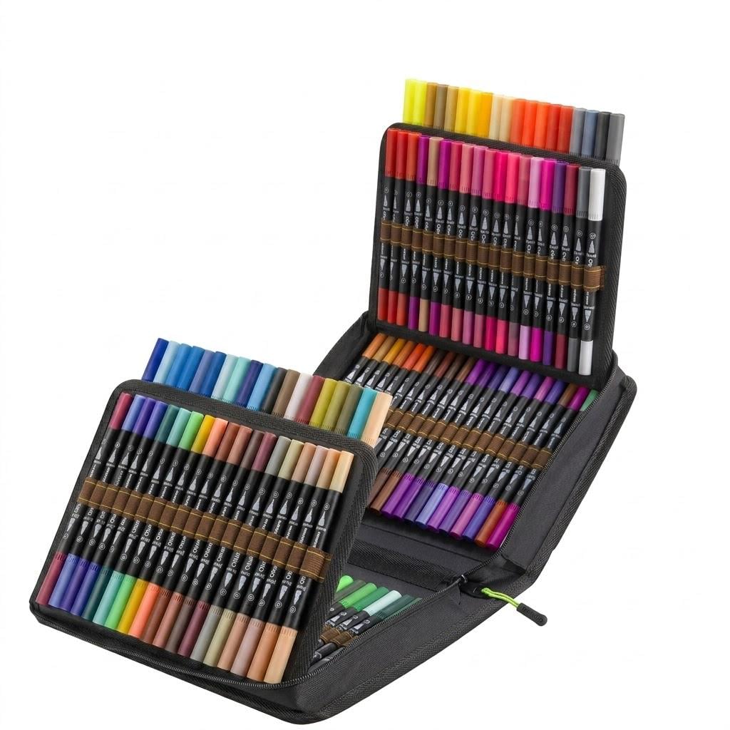 Набір маркерів професійних Ohuhu Maui Series 120 кольорів Brush/Fine (34714321)