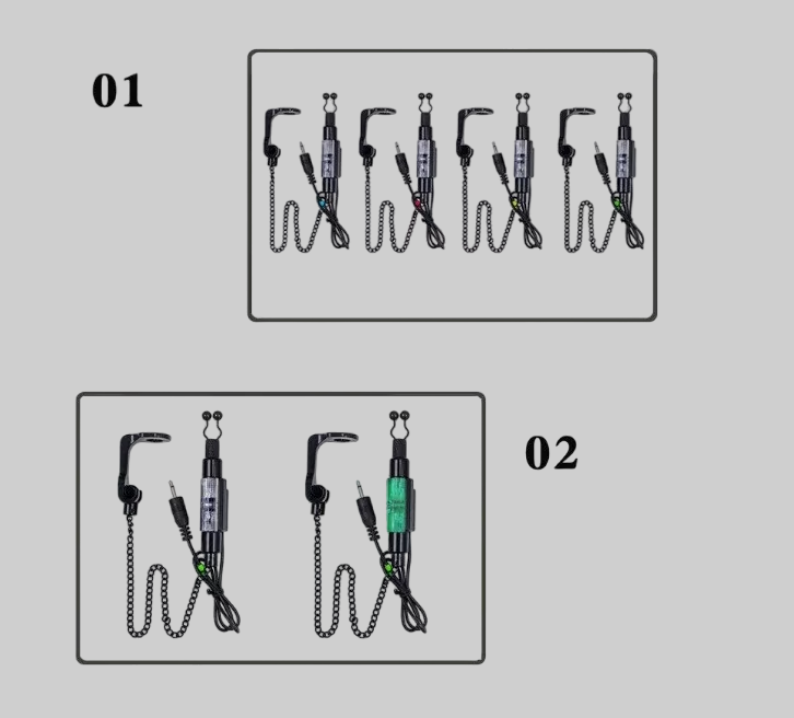 Набір свінгерів Coonor з підключенням до сигналізатора в кейсі 4 шт. (1771924554) - фото 2 Набір свінгерів Coonor з підключенням до сигналізатора в кейсі 4 шт. (1771924554) - фото 2