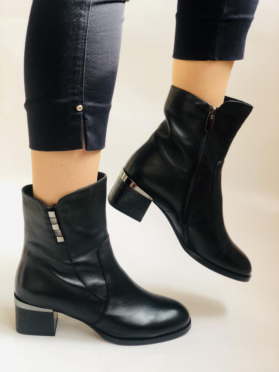 Ботильоны женские осенние Polann р. 39 25.0 см Черный (2279) - фото 8