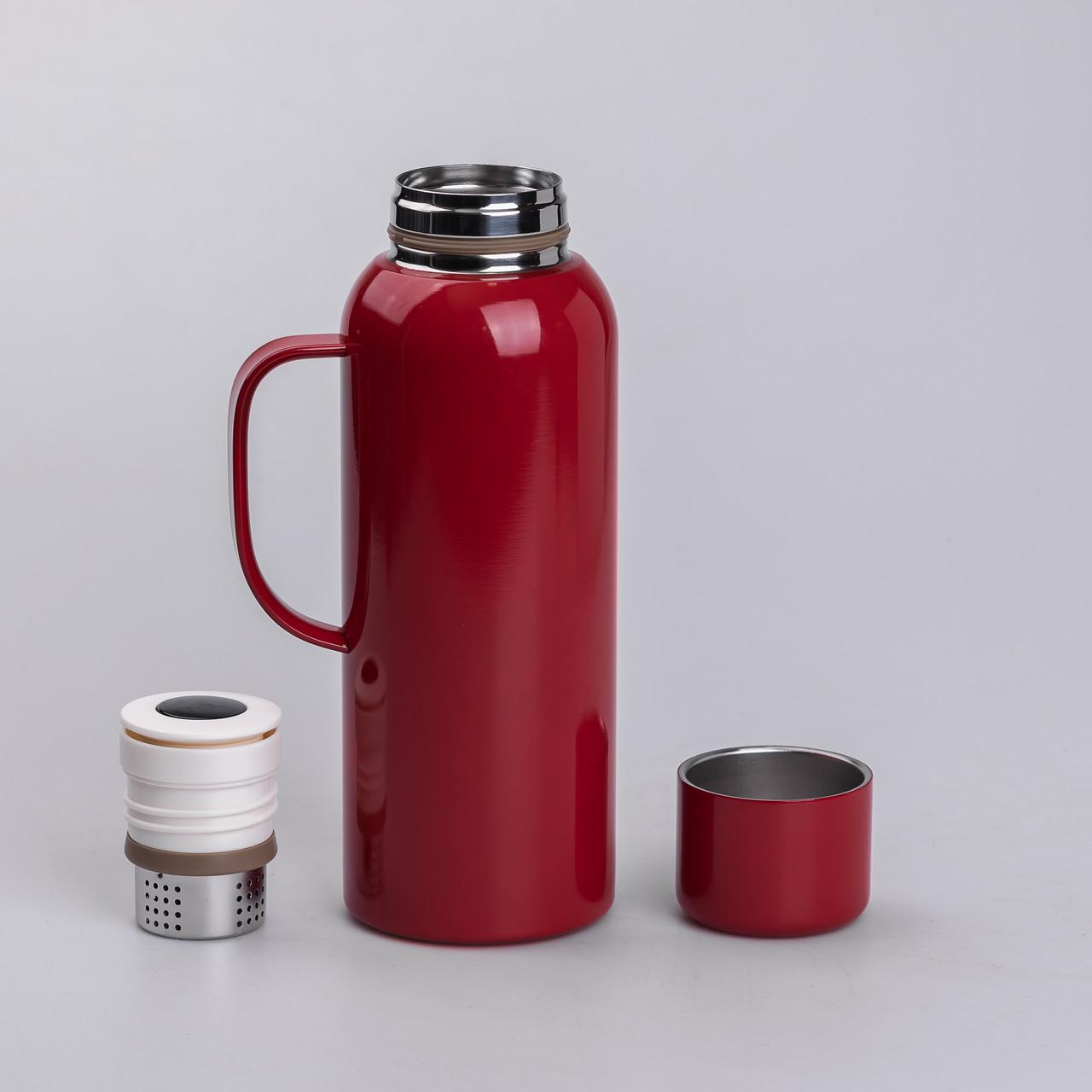 Термос Vacuum с датчиком температуры 820 мл Красный - фото 4 Термос Vacuum с датчиком температуры 820 мл Красный - фото 4