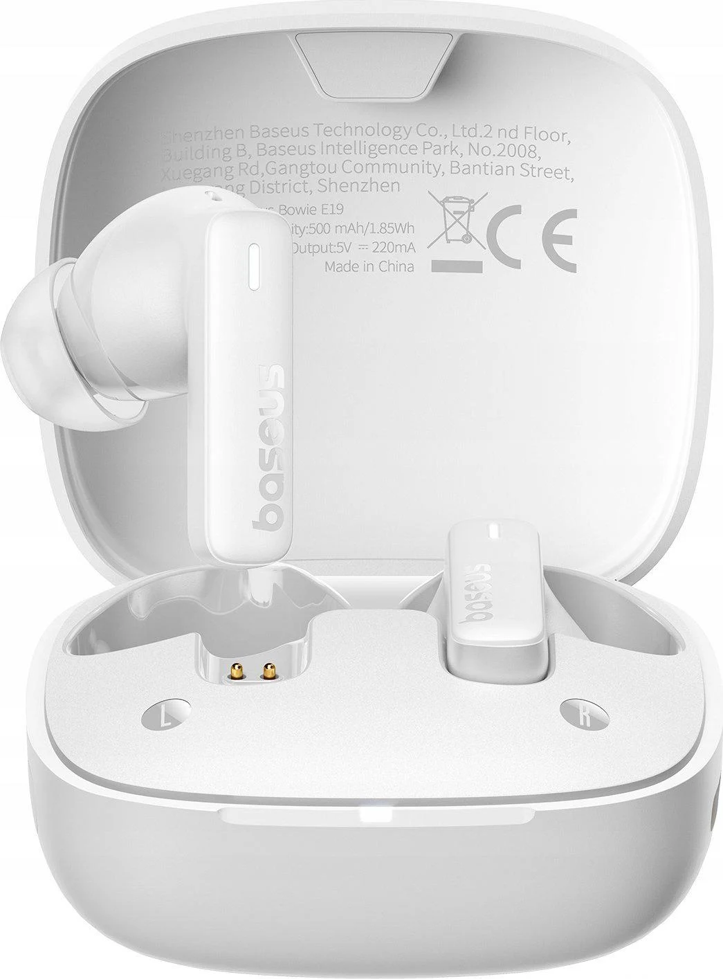 Навушники бездротові BASEUS Bowie E19 TWS Bluetooth White