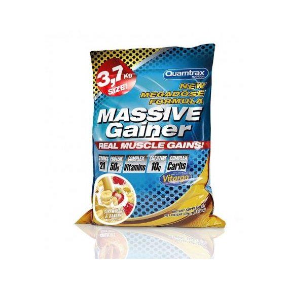 Гейнер Quamtrax Massive Gainer 3700 г 21 порции Strawberry/Banana