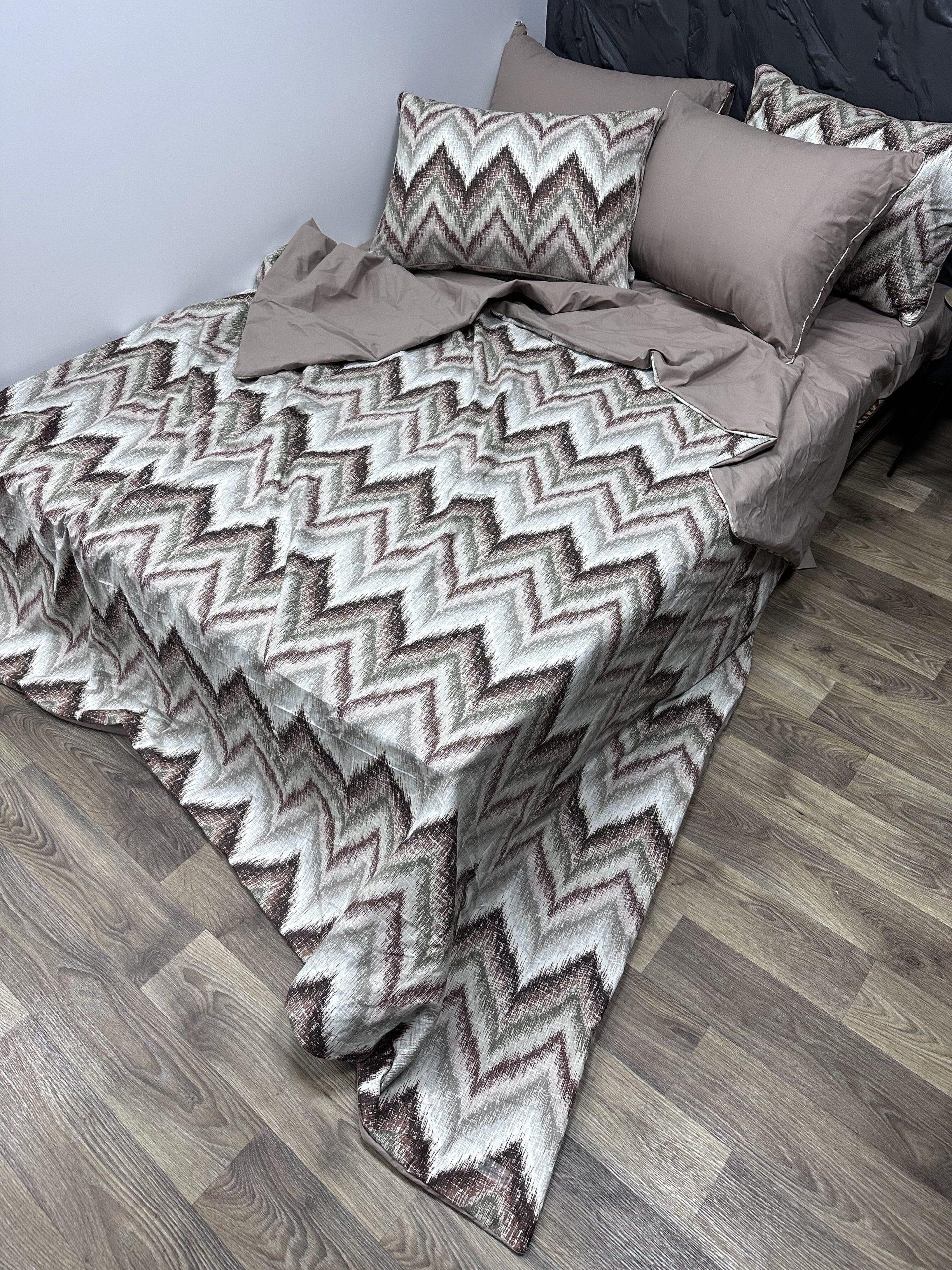 Комплект постельного белья Comfort Home Hills brown двуспальный