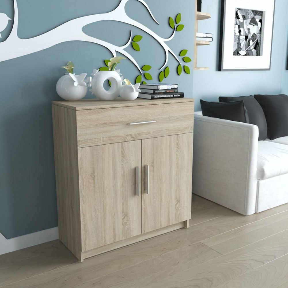 Комод для речей з 1 шухлядою та 2 дверцятами Дуб Сонома (Р92б)