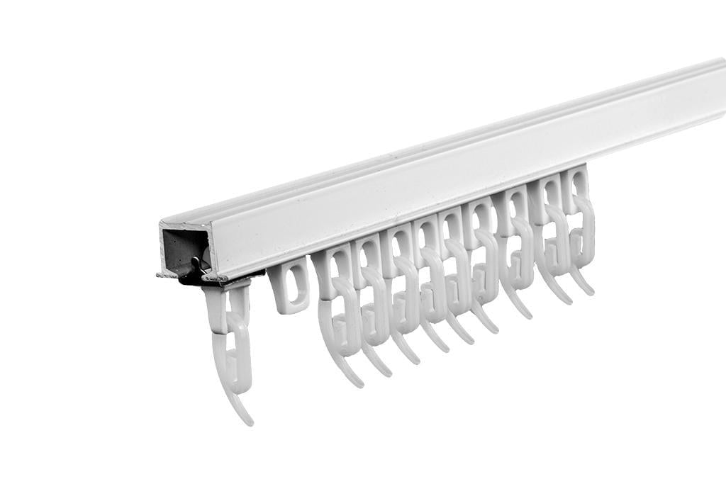 Карниз Soffitto Smart 200 см стопор металл-2 бег Ks-20 Белый - фото 1 Карниз Soffitto Smart 200 см стопор металл-2 бег Ks-20 Белый - фото 1