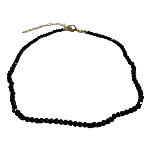 Чокер-колье на шею из бусин Черный (1077)