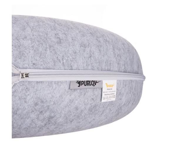 Лежак для кота пончик 50 см - фото 2