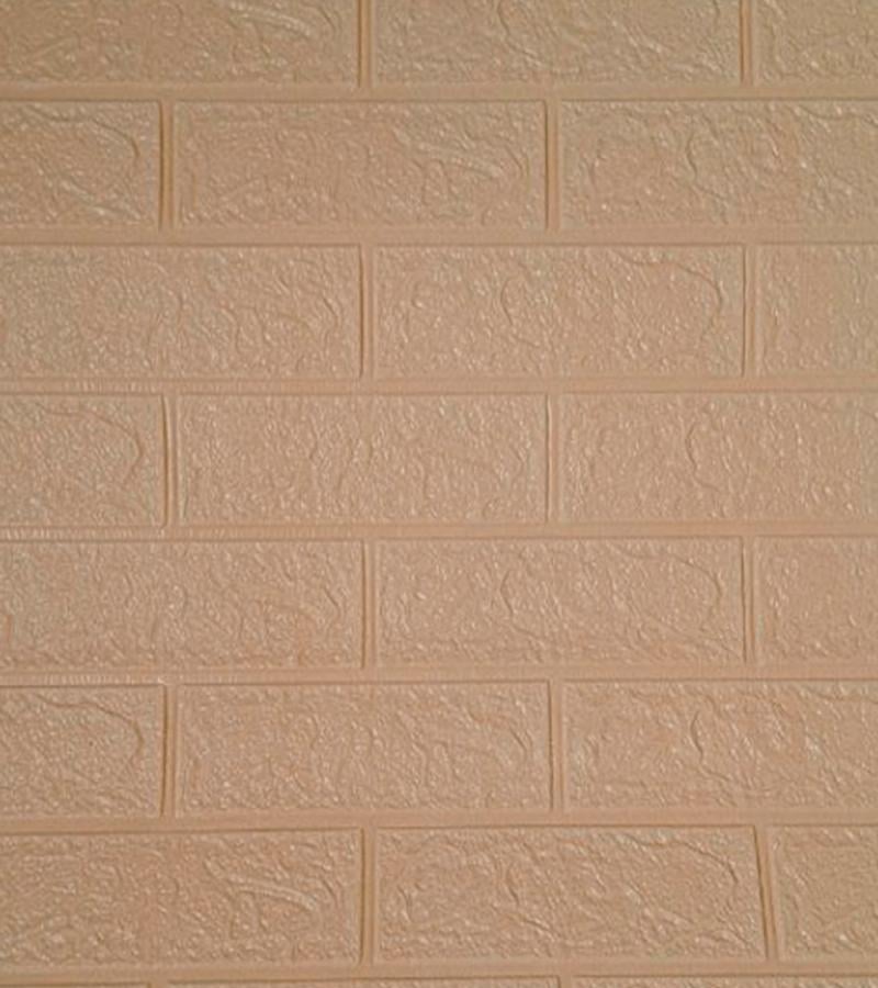 3D-шпалери декоративні самоклеючі рулон цегла ПВХ 700х5000х3 мм Бежевий (А4-5)