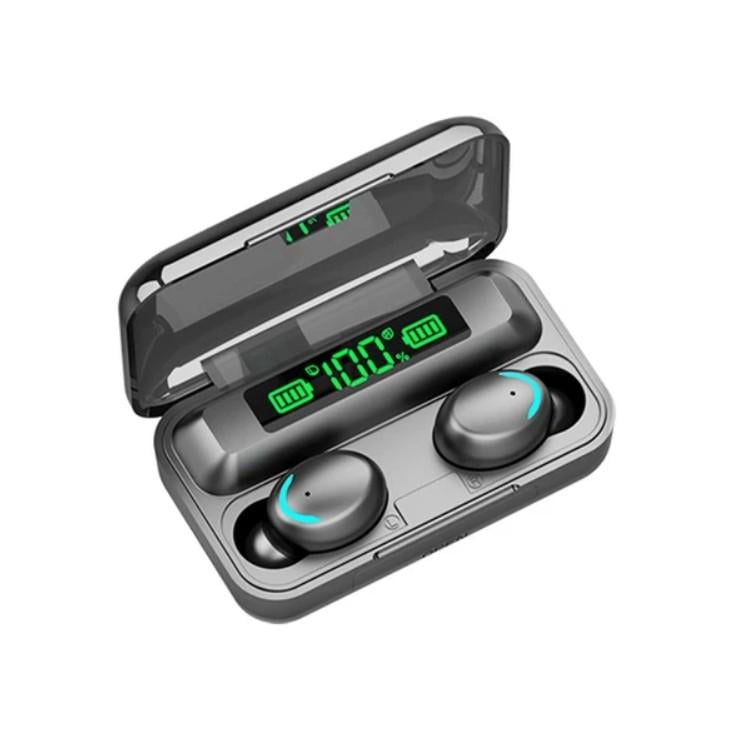 Навушники TWS F9-5 із вбудованим Power Bank у кейсі зарядки Чорний (TWSF95)