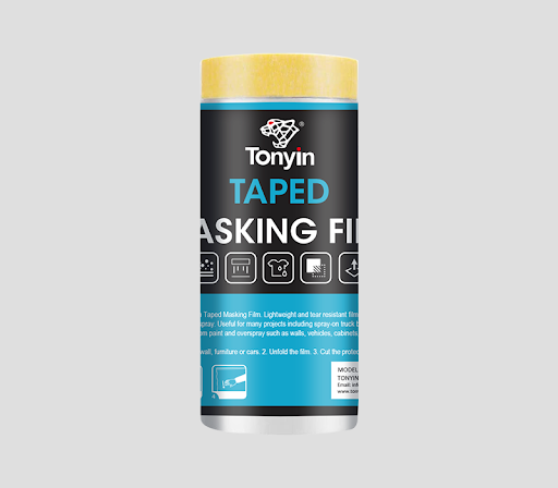 Плівка маскуюча для авто Tonyin Taped Masking Film 110 см х 33 м х 8 mic