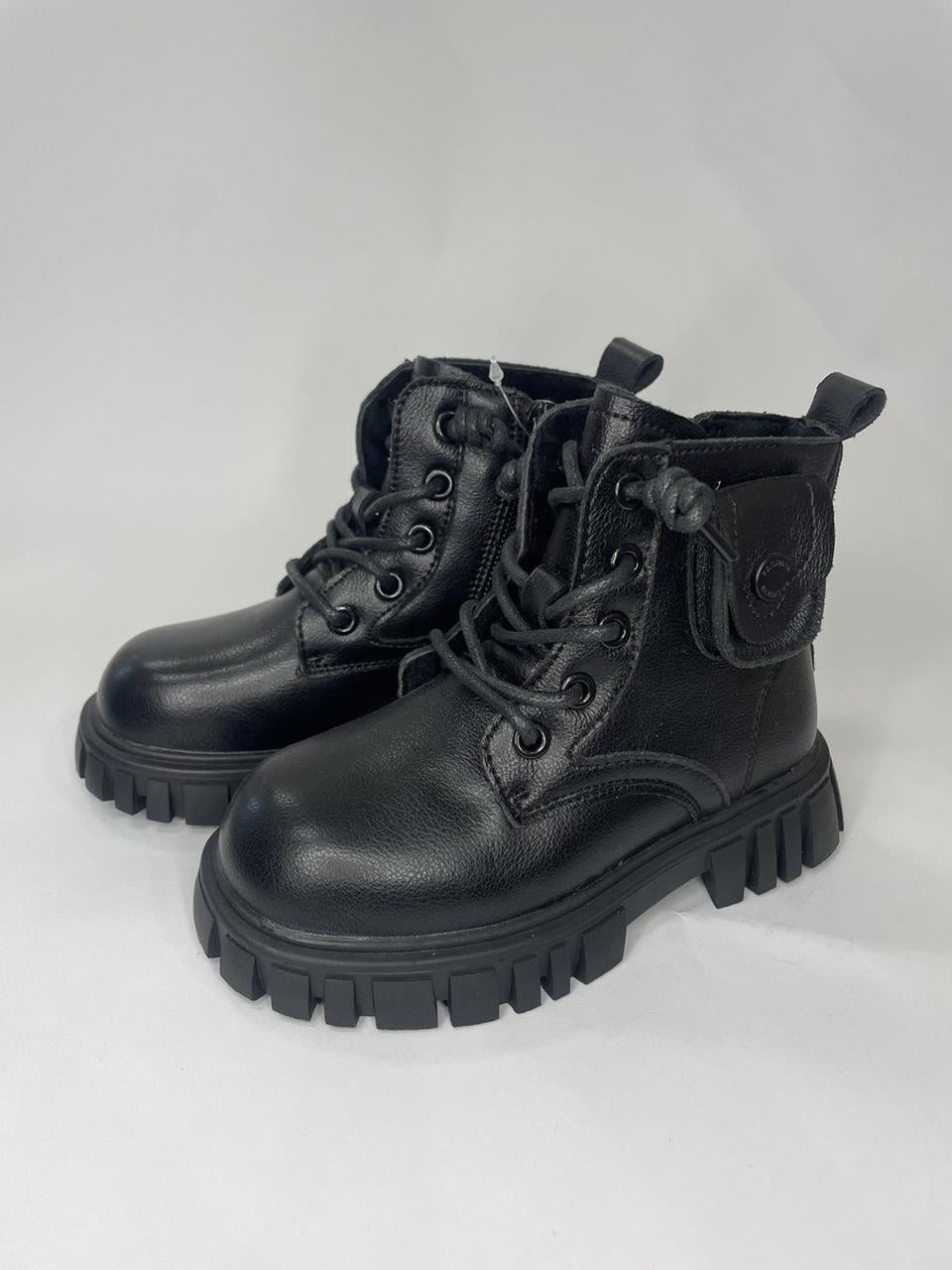 Черевики демісезонні Apawwa 3901/26 р. 26 16 см Чорний (31840687)