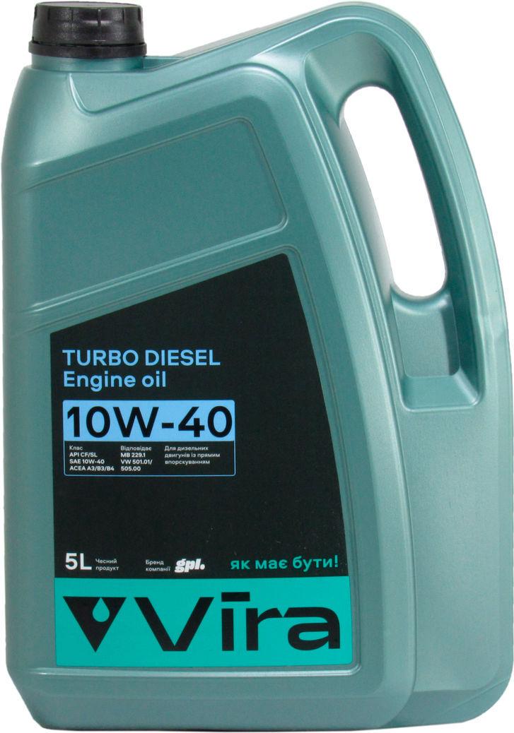 Моторное масло Vira Turbo Diesel Sl/cf Vi0301 дизель 10W-40 5 л (1400517)