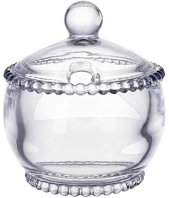 Сахарница стеклянная Bauble Glass с крышкой 10х11 см