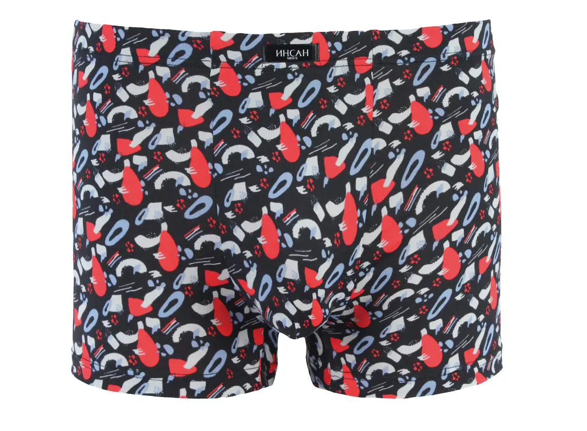 Мужские боксеры стрейчевые Бамбук Indena Insung 2XL р. 48 2 шт. Красный (INS-18634)