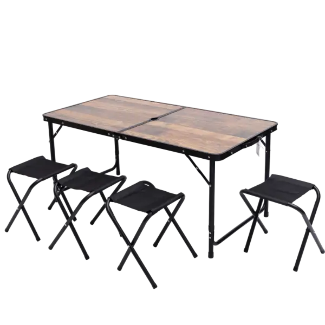 Стол для пикника раскладной со стульями 120х60х70/61/54 см Дерево Стол для пикника раскладной со стульями 120х60х70/61/54 см Дерево