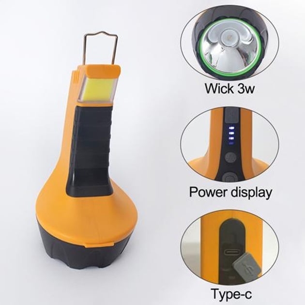 Фонарик светодиодный UKC T60-3W-COB портативный USB подвесной крюк (23678357) - фото 7 Фонарик светодиодный UKC T60-3W-COB портативный USB подвесной крюк (23678357) - фото 7