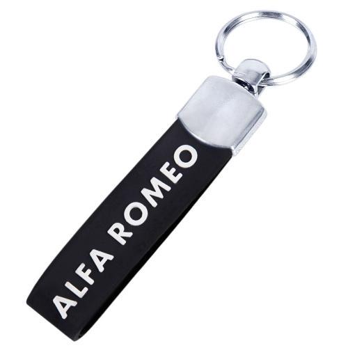 Брелок ALFA ROMEO с резиновым ремешком Черный (00000054290)