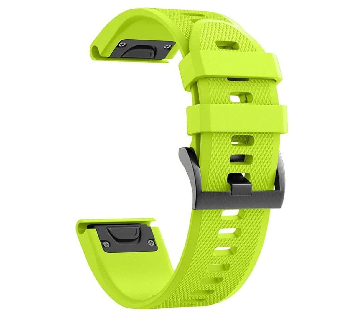 Ремешок силиконовый Primo для часов Garmin Fenix 7x/Fenix 7x Pro/Fenix 8 51 мм Lime (2609111123)