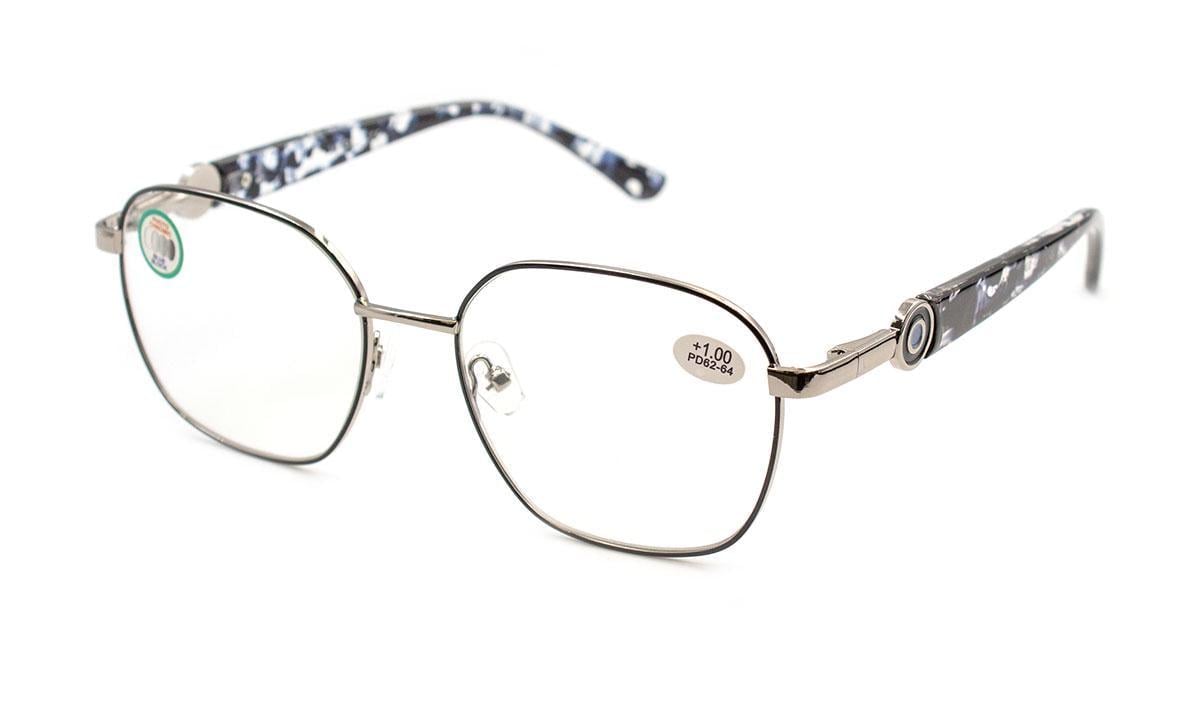 Окуляри для зору в металевій оправі Verse 25012-C1 ФХС Blueblocker +1,25