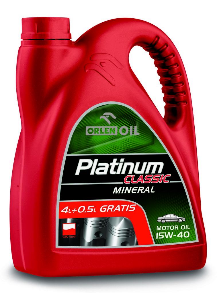 Моторное масло Orlen Oil Platinum Classic GAS Mineral 4,5 л (15W-40)