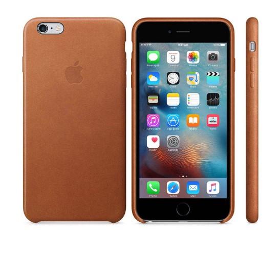 Чохол-накладка Apple Leather Case for iPhone 6S Plus, Saddle Brown (MKXC2)