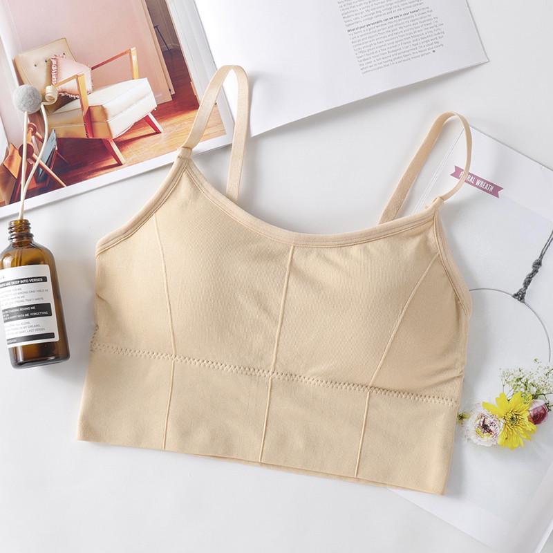 Топ-бюстгальтер с регулирующимися бретелями M Бежевый