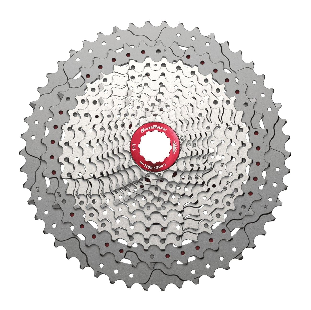 Кассета 12-k 11-51T SUN RACE MZ800 MTB алюминиевый паук Metallic Silver