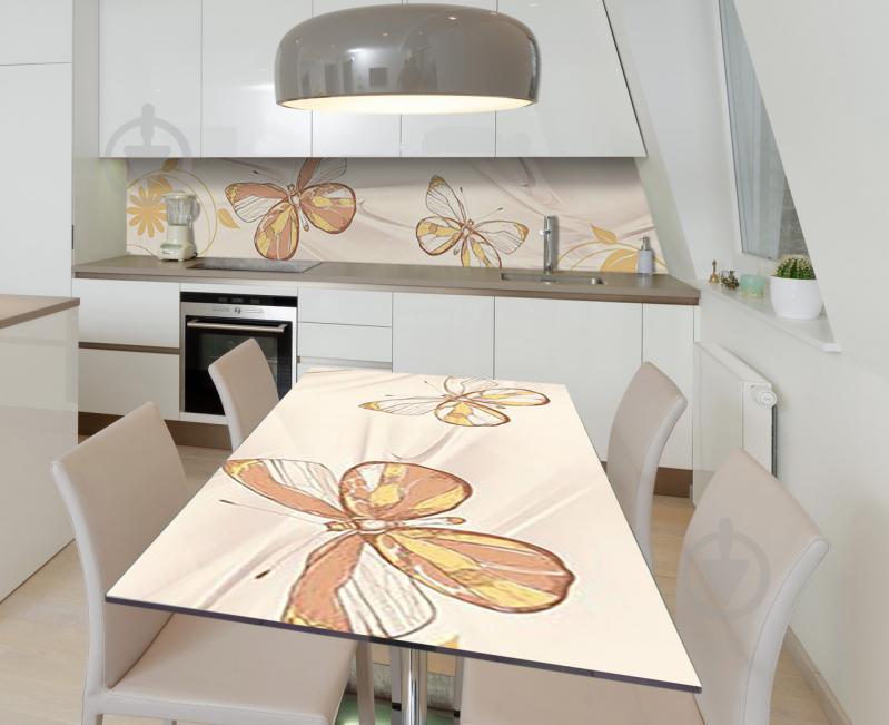 Наклейка 3Д виниловая на стол Zatarga «Прозрачная нежность» 650х1200 мм (Z184553/1st)