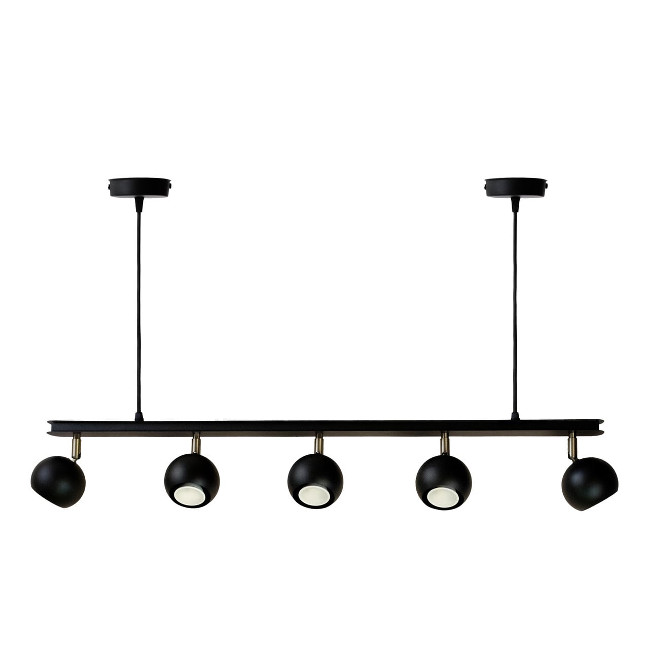 Люстра подвесная MSK ELECTRIC Core с поворотными плафонами Черный (NL 11152-5 BK)