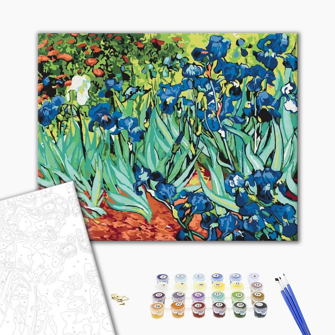 Картина по номерам BrushMe Ирисы Ван Гог 40х50 см (BS51339) - фото 3 Картина по номерам BrushMe Ирисы Ван Гог 40х50 см (BS51339) - фото 3