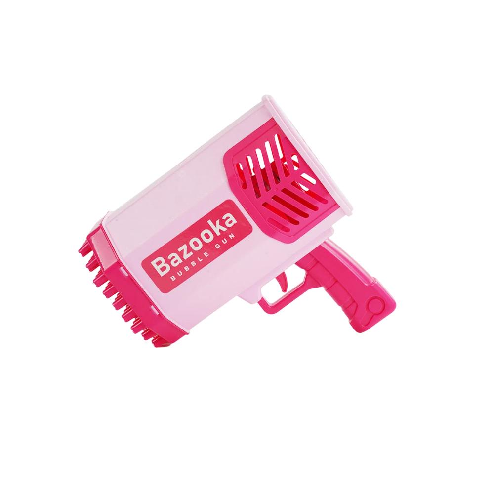 Пистолет игровой с мыльными пузырями KLX/подсветка/USB Pink (158736)