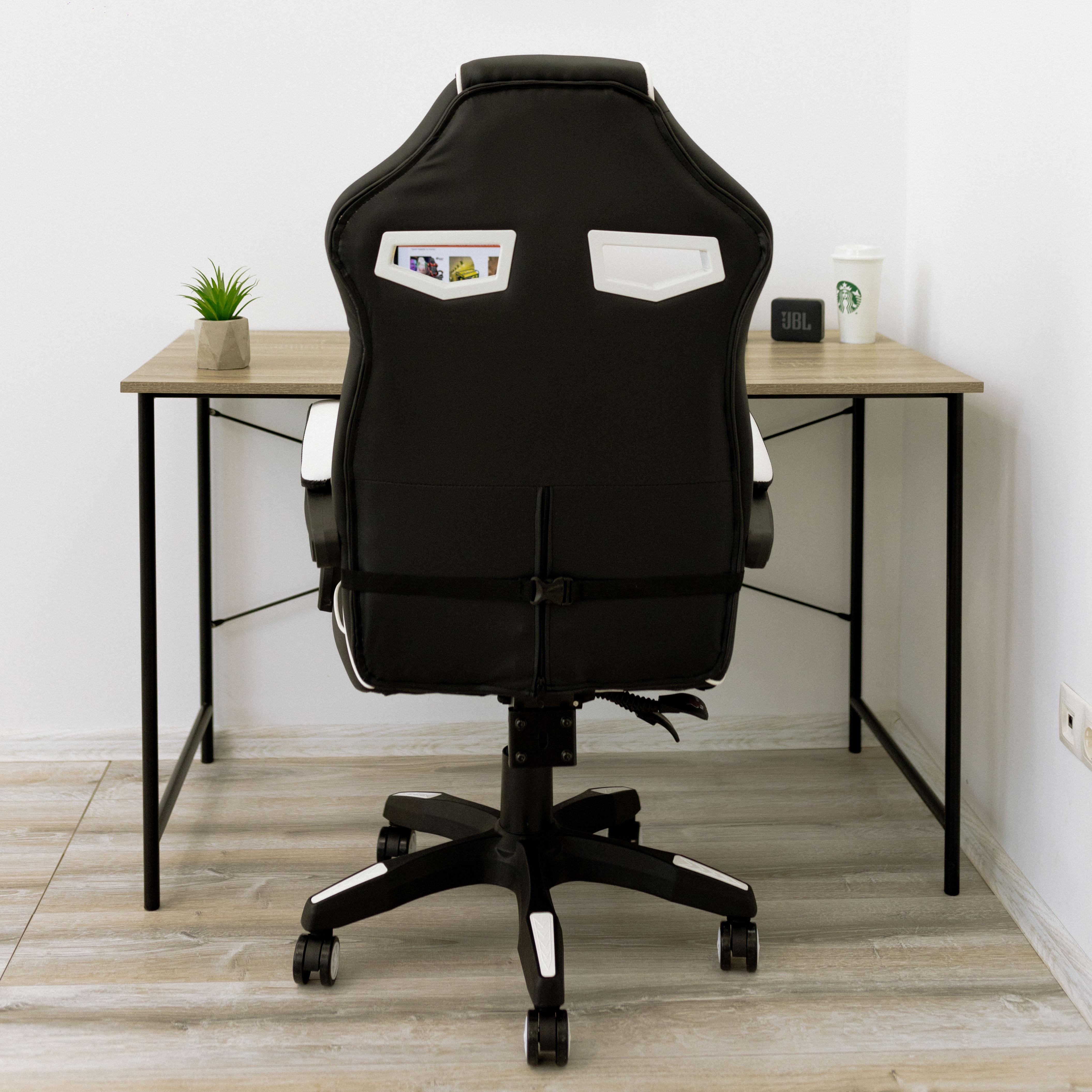 Крісло комп'ютерне геймерське 4Points NT з подушками для дома та офісу Білий (40014) - фото 10