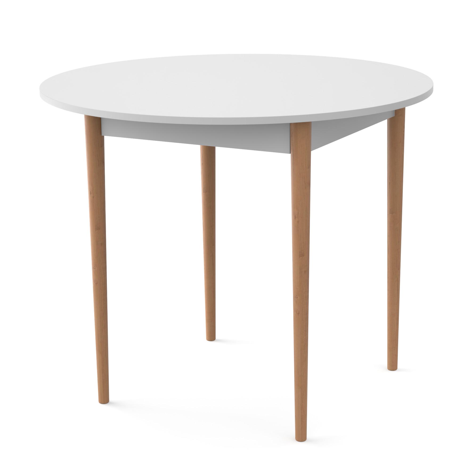 Стол круглый Неман Дерил Белый/Лак (558990) - фото 1 Стол круглый Неман Дерил Белый/Лак (558990) - фото 1