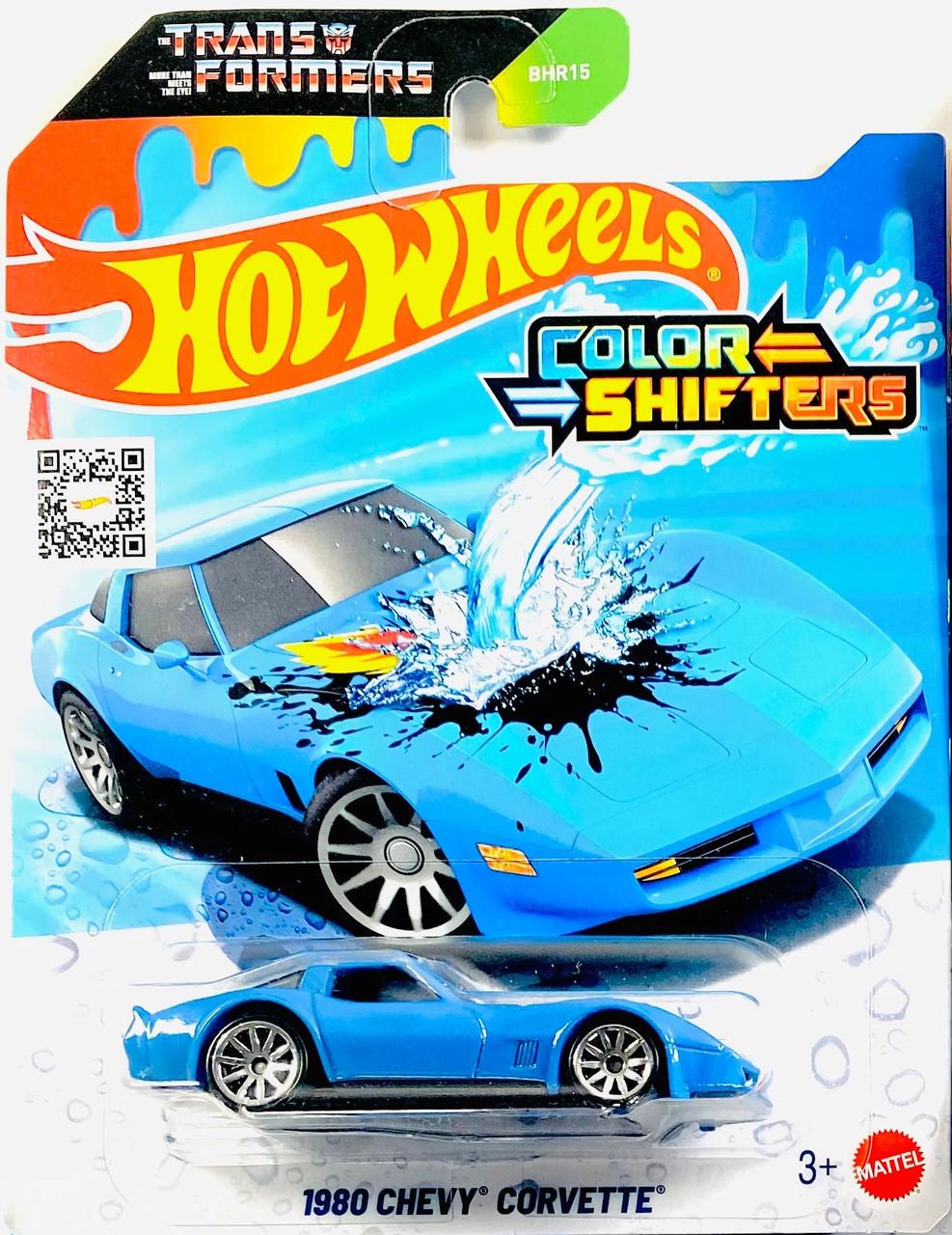 Машинка Hot Wheels Color Shifters x Transformers 1980 Chevy Corvette изменяющая цвет