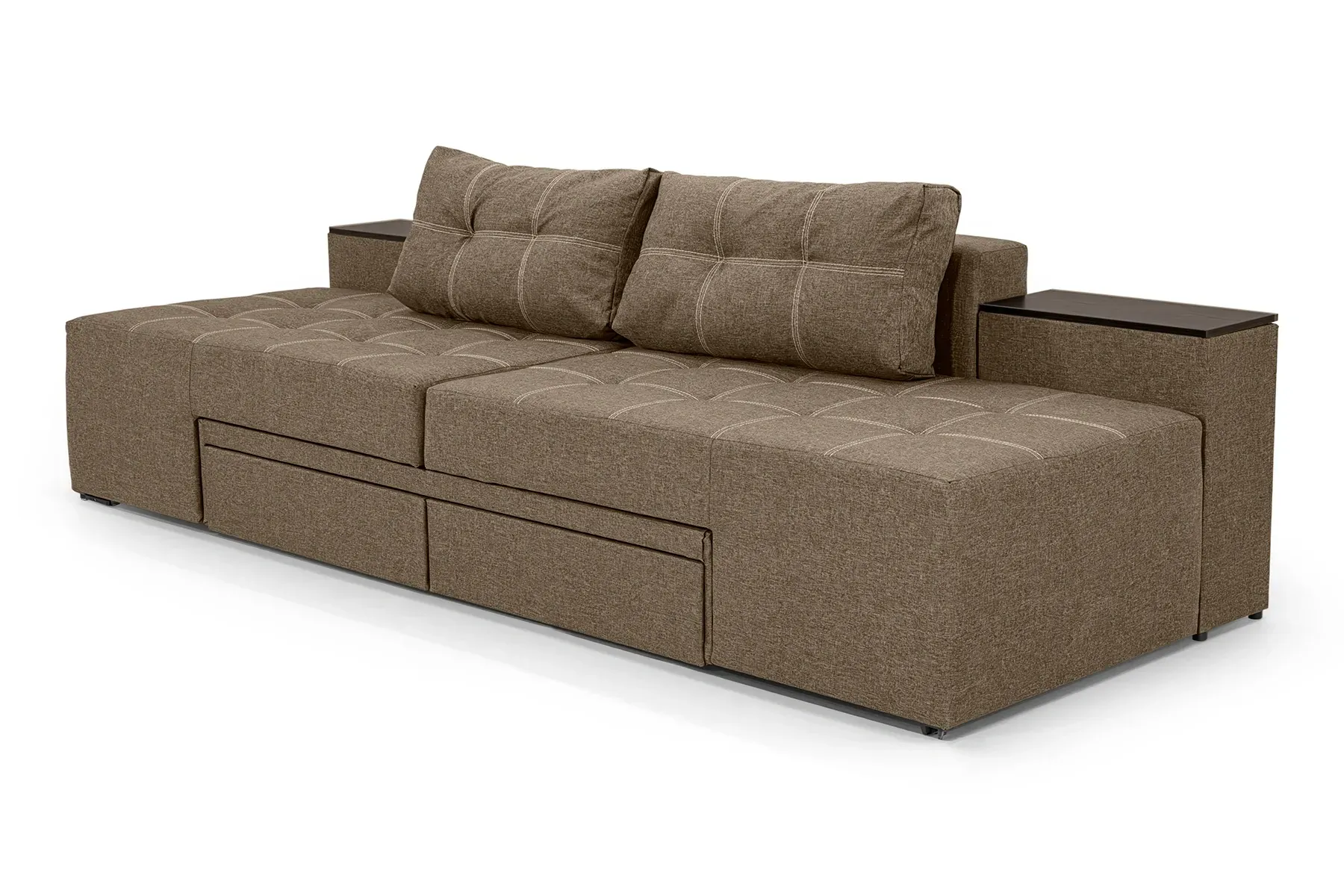 Диван трансформер Домино 270х105 см Бежевый (29557847)