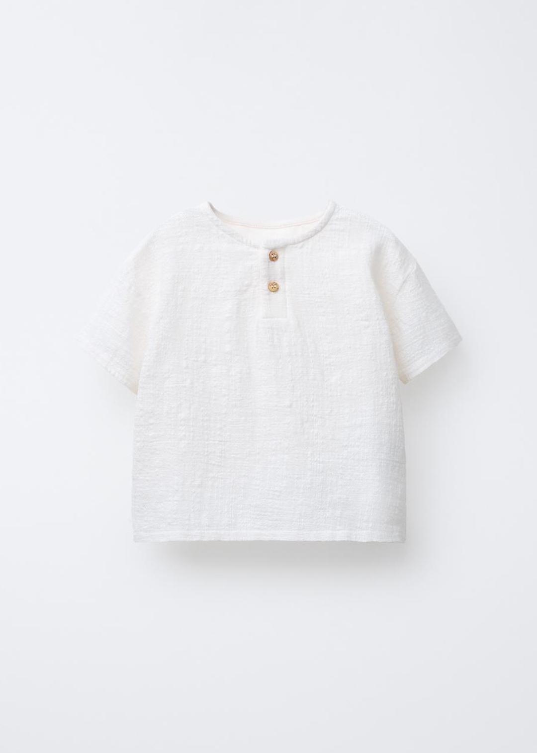 Сорочка для новонароджених Zara 68 см Білий (26021801A)