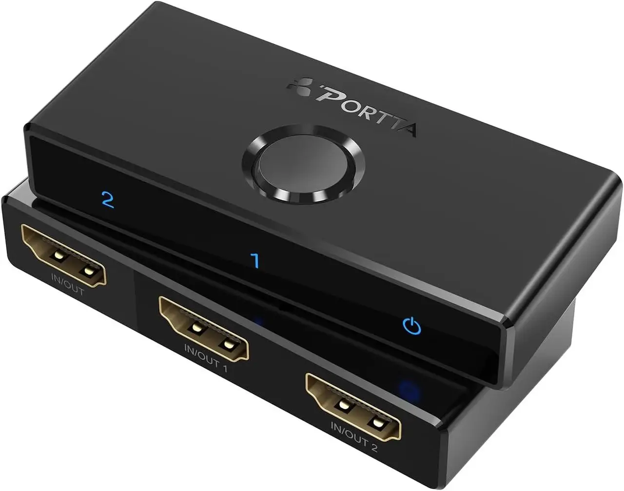 Перемикач двонаправлений HDMI Portta HDR 4K для телевізорів та ігрових консолей 60 Гц (35502521)