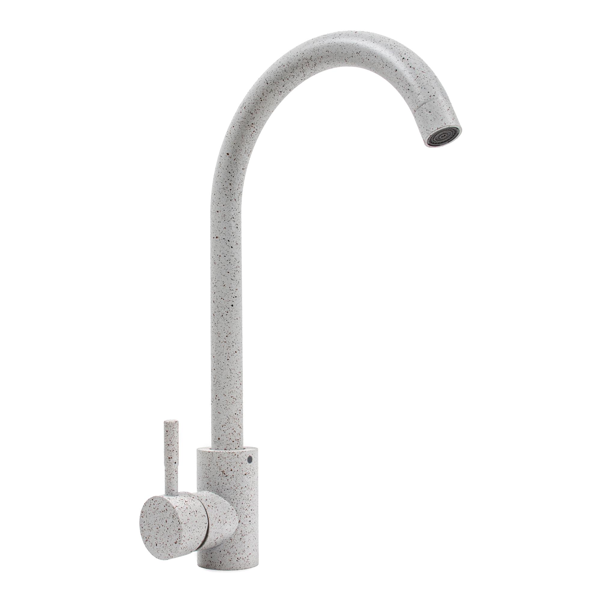 Смеситель для кухни Platinum 56 B NESP 3008 А PLS-A41111 однорычажный Белый (212886)