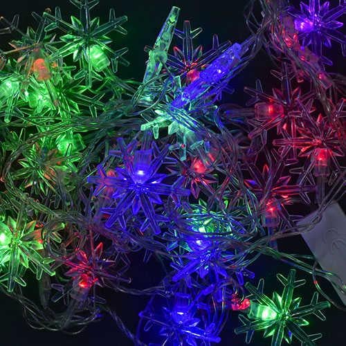 Гирлянда светодиодная Huada Toys 23458 Снежинка 4,5 м