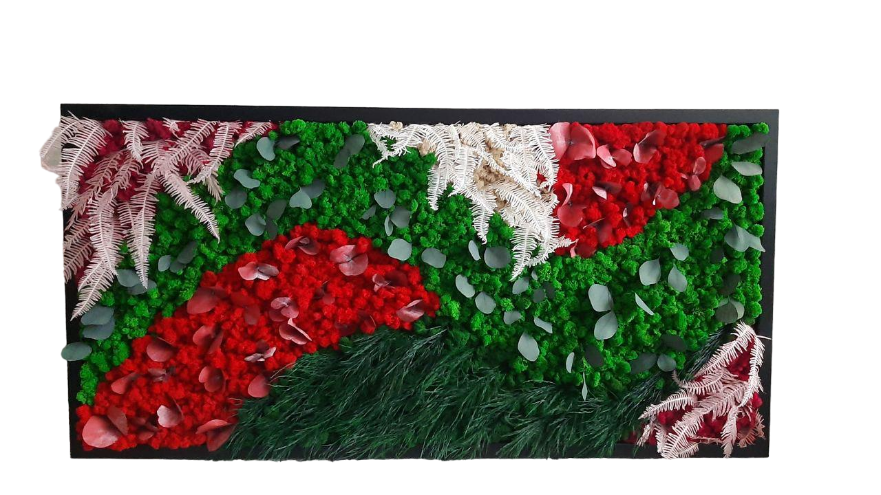 Картина из мха Organic Design Растения и цветы 827 120x60 см (827-120-60) Картина из мха Organic Design Растения и цветы 827 120x60 см (827-120-60)