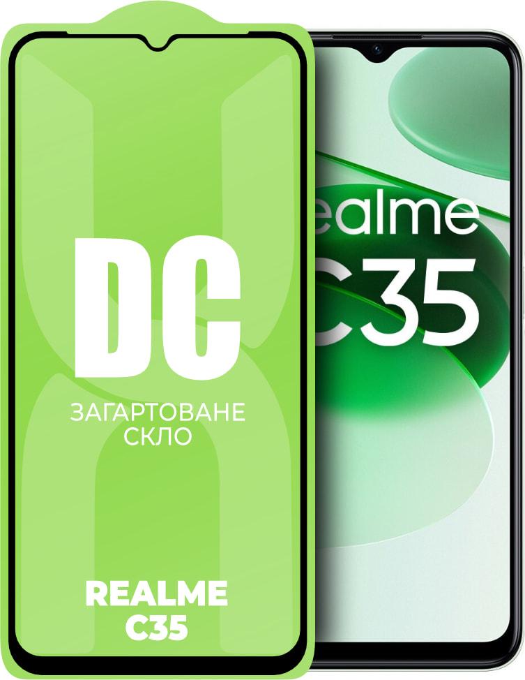 Стекло защитное DC Glass Realme C35 Full Glue (33939)