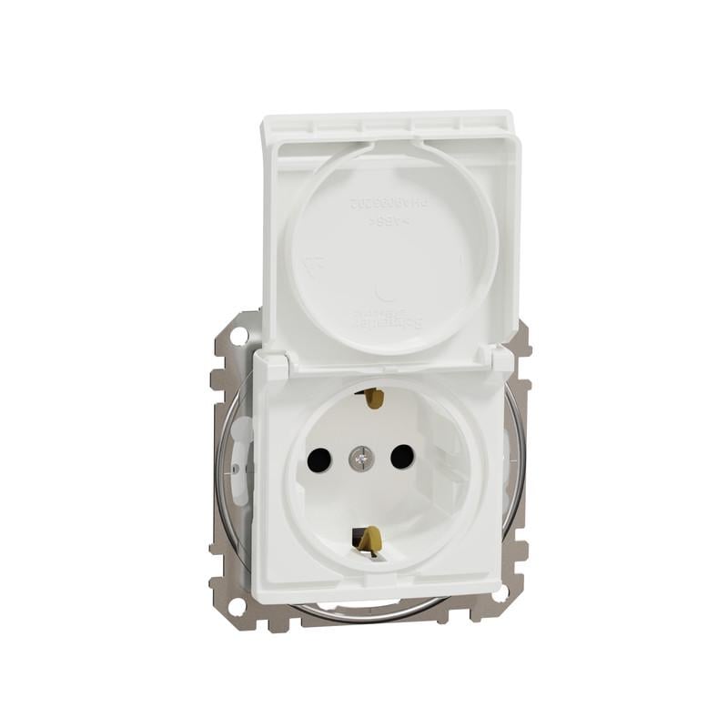 Розетка Schneider Electric Sedna Design&Element с з/к с шторками и крышкой IP44 ABS-UV Белый (SDD211024) Розетка Schneider Electric Sedna Design&Element с з/к с шторками и крышкой IP44 ABS-UV Белый (SDD211024)
