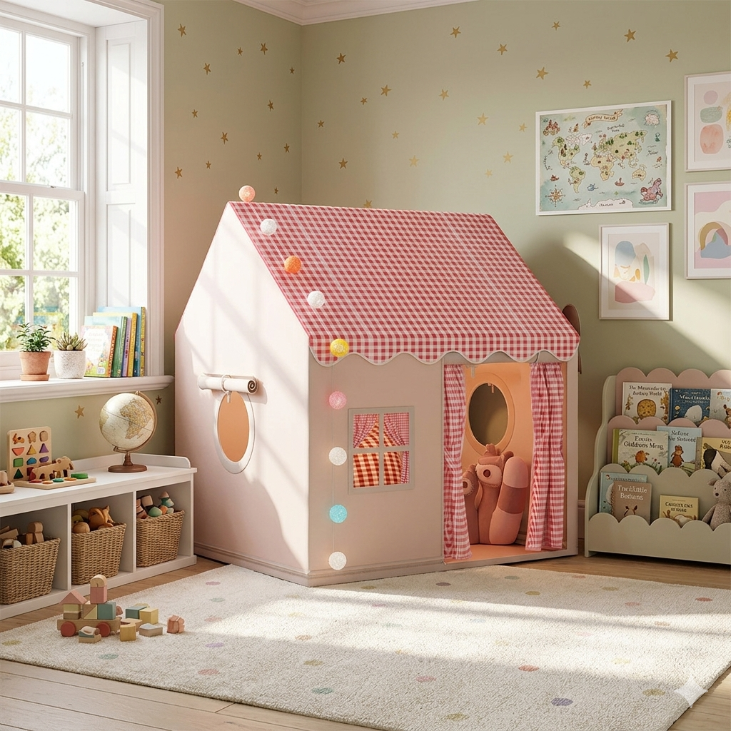 Домик детский игровой 130x100x120 см Розовый (4838)