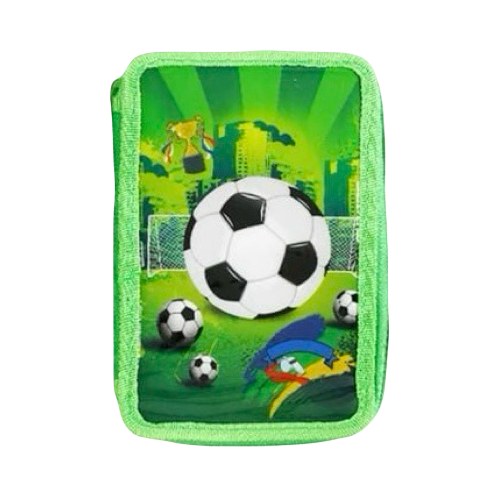 Пенал школьный C 60688-2 с двумя отделениями и набором канцтоваров (28132691)