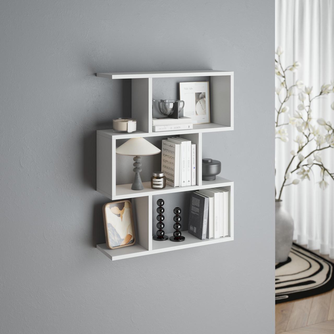 Полка навесная VAYS 60х18х77,2 см Белый (30381711)