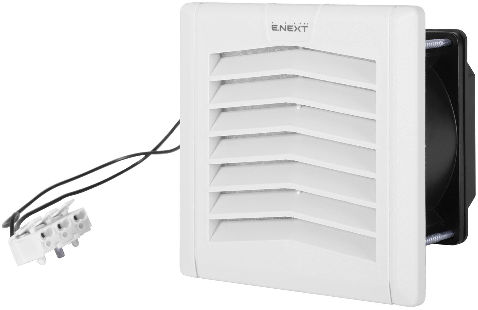 Вентилятор E.NEXT e.climat.fanfilter.pro.120 с решеткой и фильтром 66 м3/ч 230V 92х92 мм IP54 (s0103017)