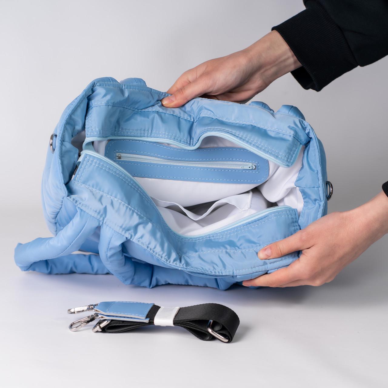 Сумка женская шопер XENIA № 14-24 Голубой - фото 3 Сумка женская шопер XENIA № 14-24 Голубой - фото 3