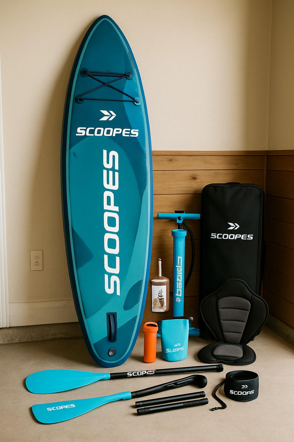 SUP-доска надувная Scoopes с веслом и сиденьем для гребли (36093071) SUP-доска надувная Scoopes с веслом и сиденьем для гребли (36093071)